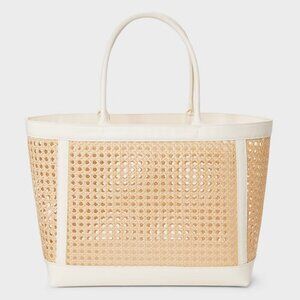 Caning Tote Handbag – A New Day | Stylish Woven Texture & Spacious Design